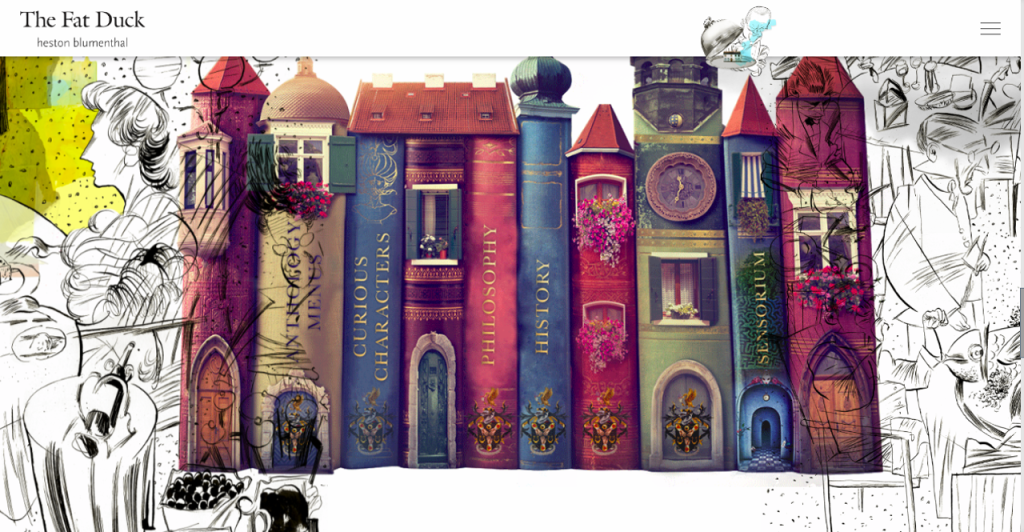 The Fat Duck Website which dominates the Google search listings for 'fat duck'